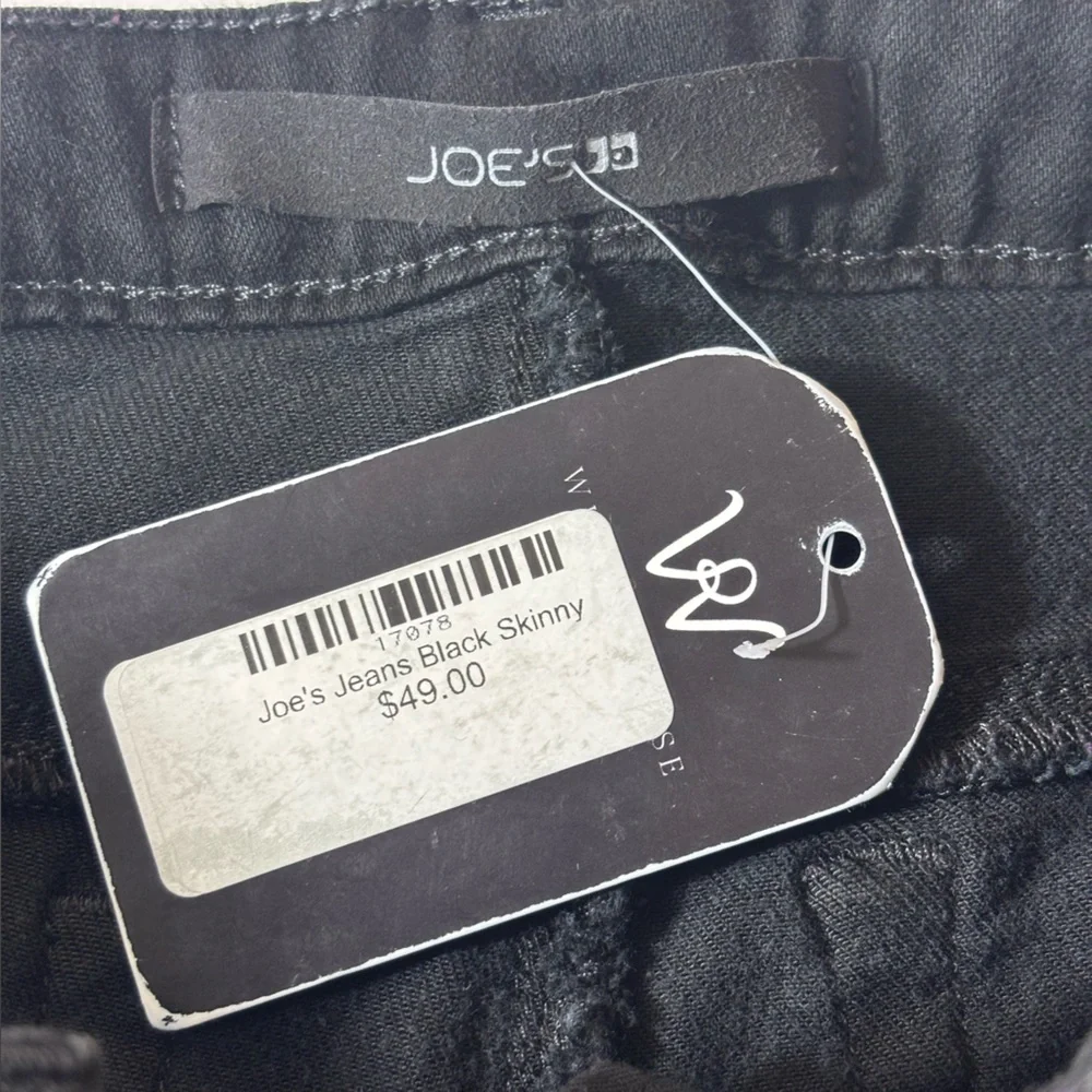 Joe's Jeans Skinny Visionaire Soft Luxury Stretchy Jeggings Becca Black Size 29 - Picture 9 of 15